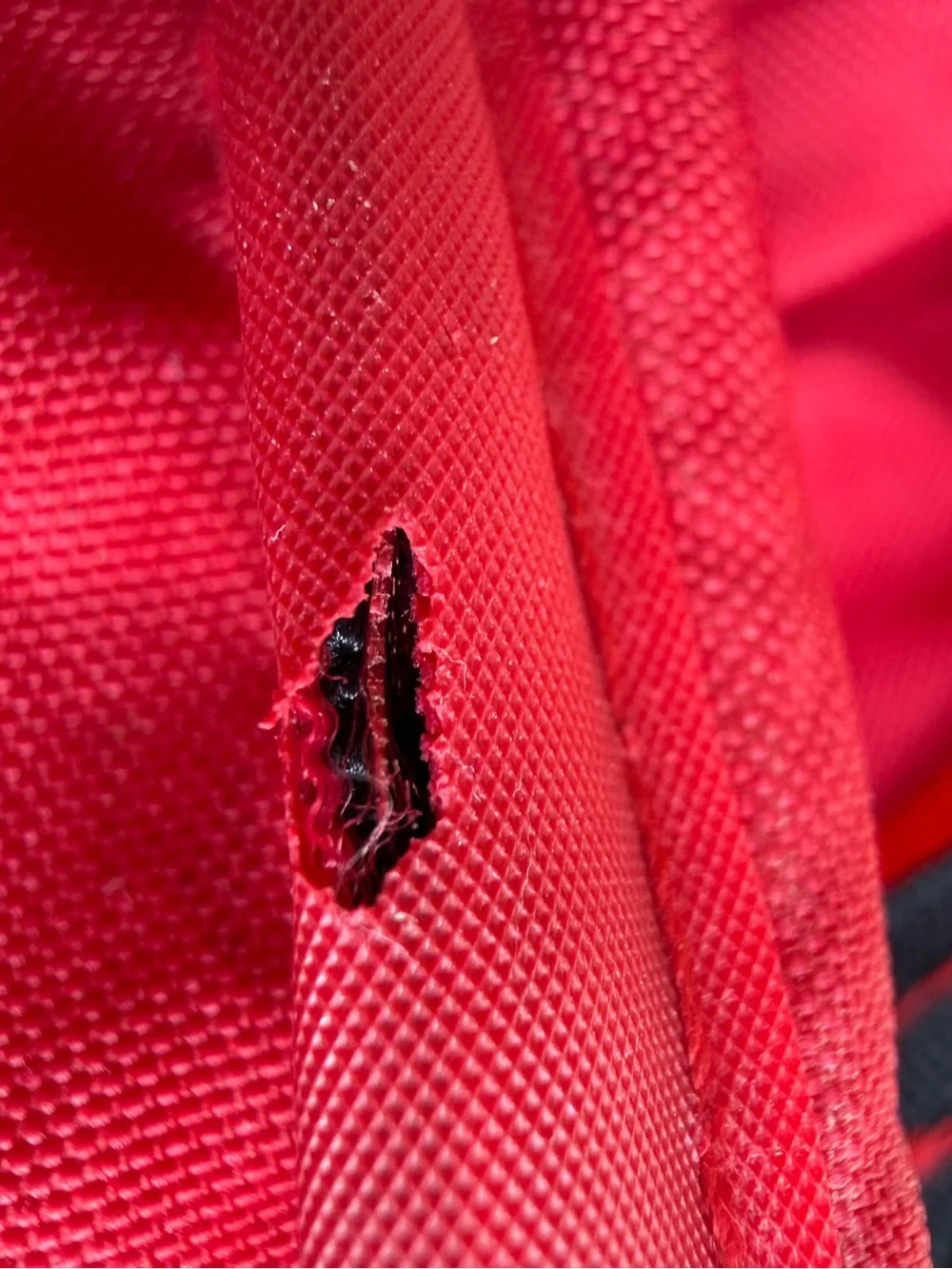 Marlboro Logo Red and Black Duffel with Branded Straps  Vintage